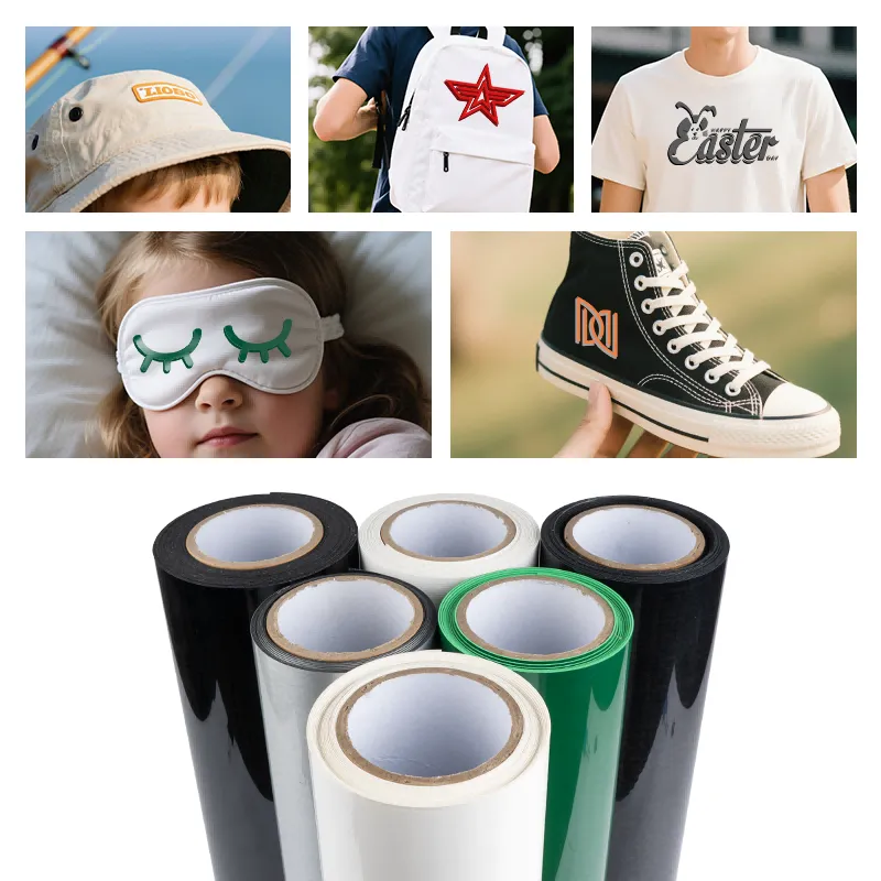 Premium Thick PU Heat Transfer Material Rolls for Apparel & Bags